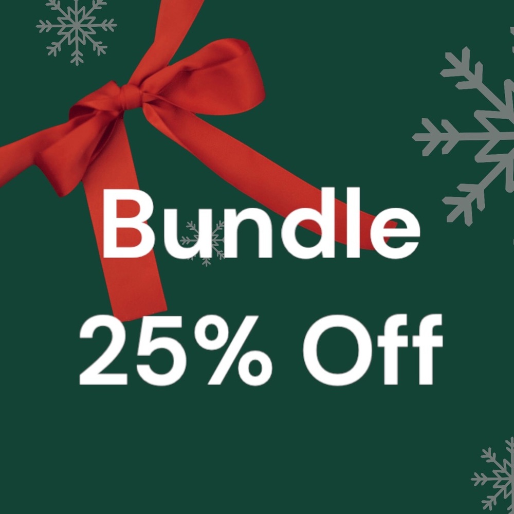 Bundle 2+ Items will get 25% OFF ⛄️🎄🎁🎊 Sales Sale !